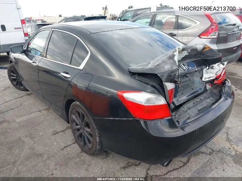1HGCR2F50EA213700 2014 Honda Accord Sport