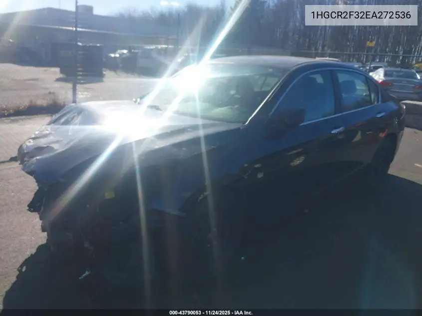 1HGCR2F32EA272536 2014 Honda Accord Lx