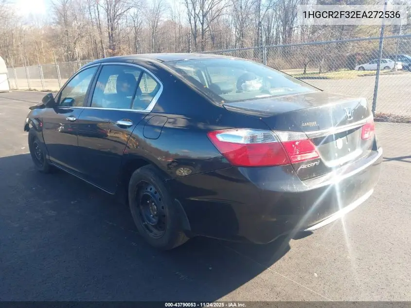 1HGCR2F32EA272536 2014 Honda Accord Lx