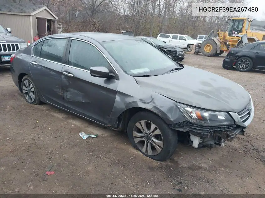 1HGCR2F39EA267480 2014 Honda Accord Lx
