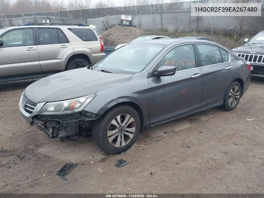 1HGCR2F39EA267480 2014 Honda Accord Lx