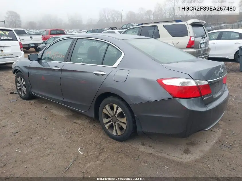 1HGCR2F39EA267480 2014 Honda Accord Lx