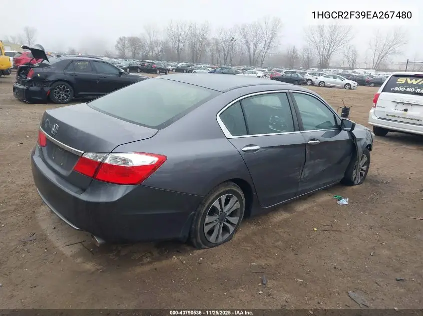 1HGCR2F39EA267480 2014 Honda Accord Lx