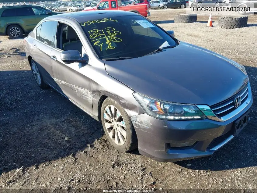 1HGCR3F85EA033788 2014 Honda Accord Ex-L V-6
