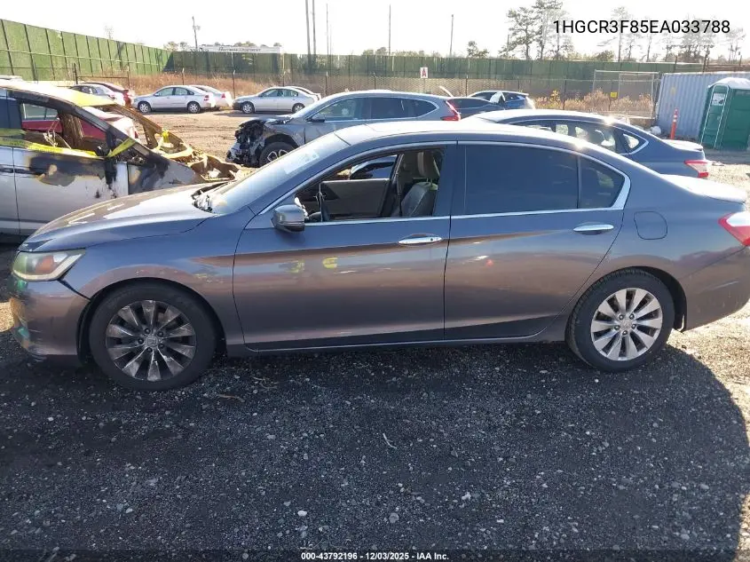 1HGCR3F85EA033788 2014 Honda Accord Ex-L V-6