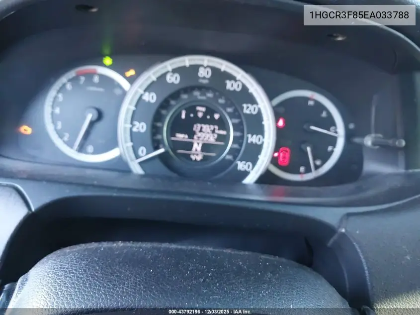 1HGCR3F85EA033788 2014 Honda Accord Ex-L V-6