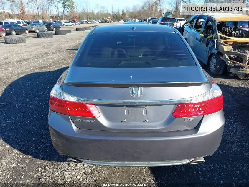 1HGCR3F85EA033788 2014 Honda Accord Ex-L V-6