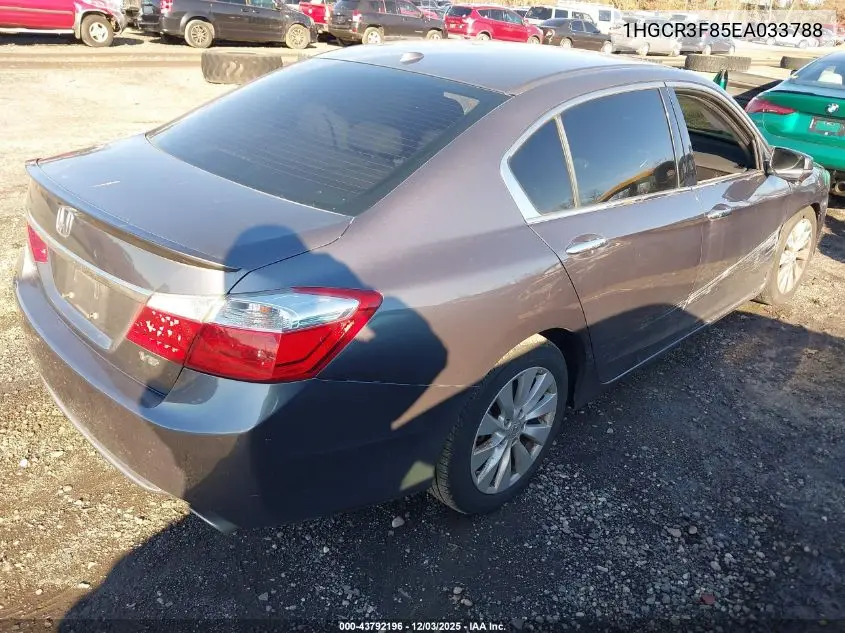 1HGCR3F85EA033788 2014 Honda Accord Ex-L V-6