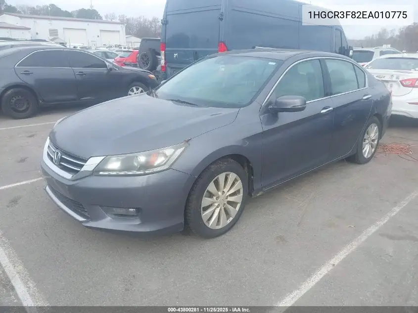 1HGCR3F82EA010775 2014 Honda Accord Ex-L V-6
