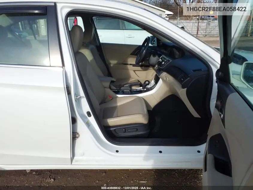 1HGCR2F88EA058422 2014 Honda Accord Ex-L