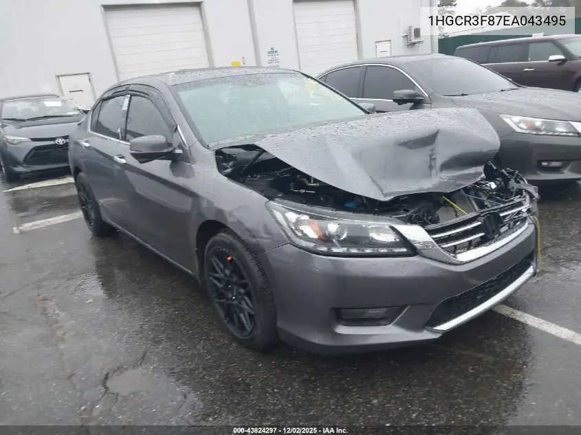 1HGCR3F87EA043495 2014 Honda Accord Ex-L V-6