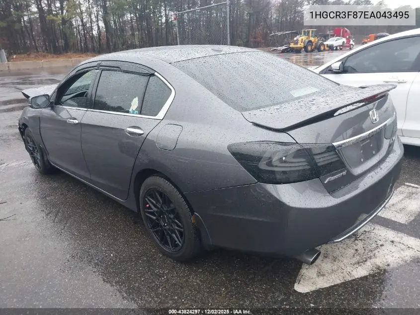 1HGCR3F87EA043495 2014 Honda Accord Ex-L V-6