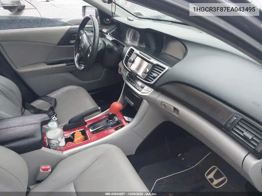 1HGCR3F87EA043495 2014 Honda Accord Ex-L V-6