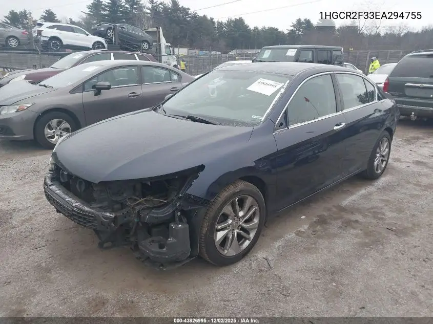 1HGCR2F33EA294755 2014 Honda Accord Lx