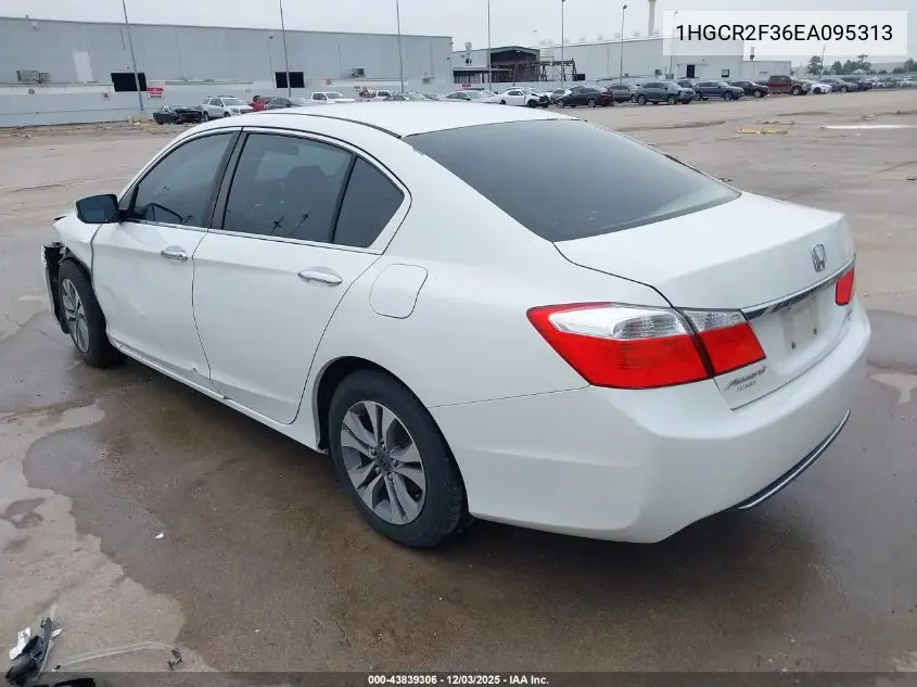 1HGCR2F36EA095313 2014 Honda Accord Lx