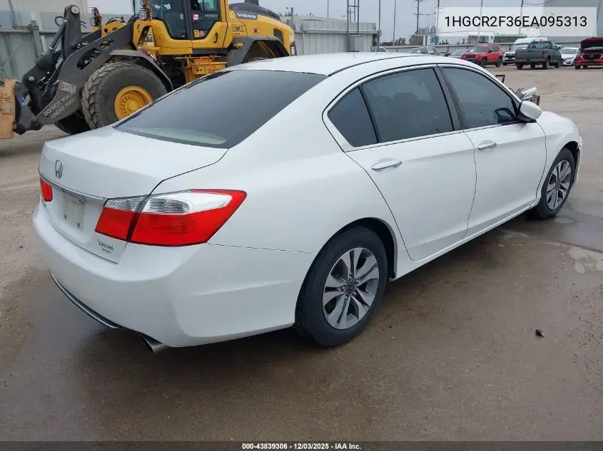 1HGCR2F36EA095313 2014 Honda Accord Lx