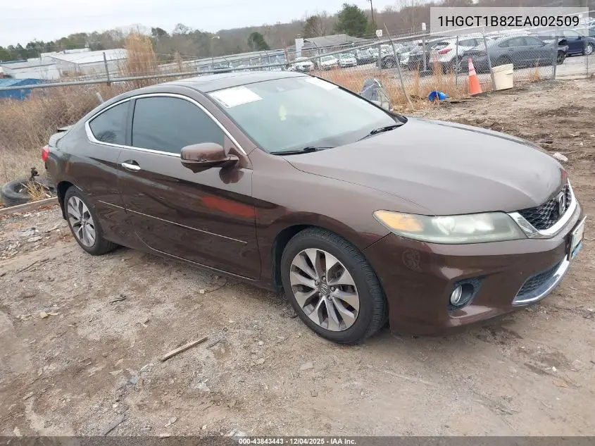 1HGCT1B82EA002509 2014 Honda Accord Ex-L