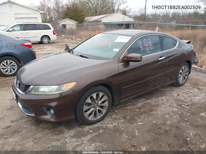 1HGCT1B82EA002509 2014 Honda Accord Ex-L