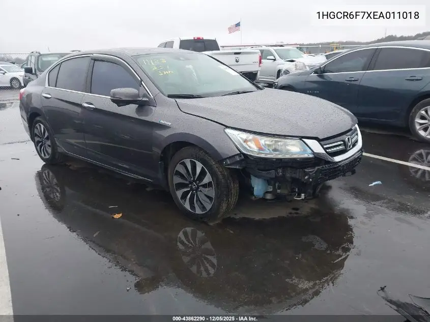 1HGCR6F7XEA011018 2014 Honda Accord Hybrid Touring