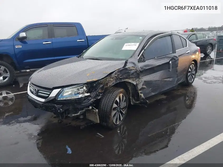 1HGCR6F7XEA011018 2014 Honda Accord Hybrid Touring