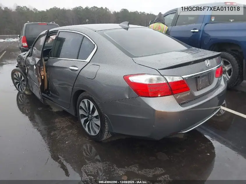1HGCR6F7XEA011018 2014 Honda Accord Hybrid Touring