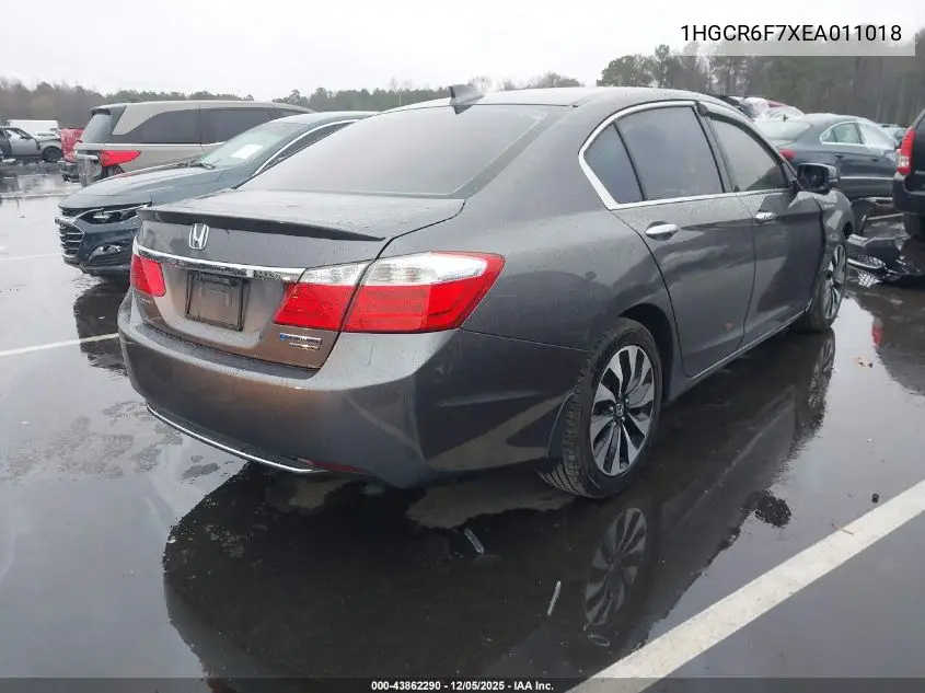 1HGCR6F7XEA011018 2014 Honda Accord Hybrid Touring