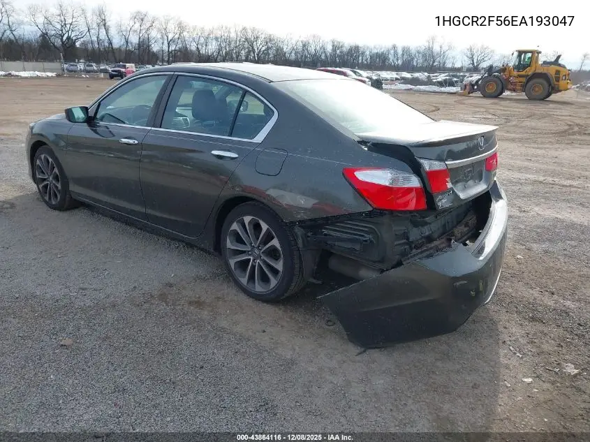 1HGCR2F56EA193047 2014 Honda Accord Sport