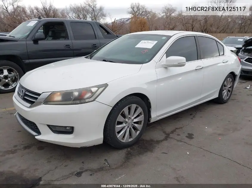 1HGCR2F8XEA125117 2014 Honda Accord Ex-L