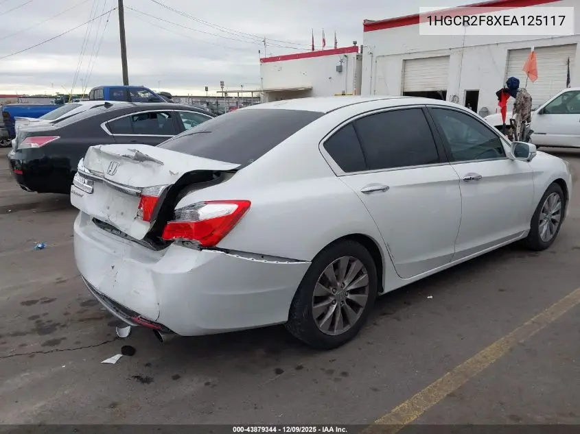 1HGCR2F8XEA125117 2014 Honda Accord Ex-L