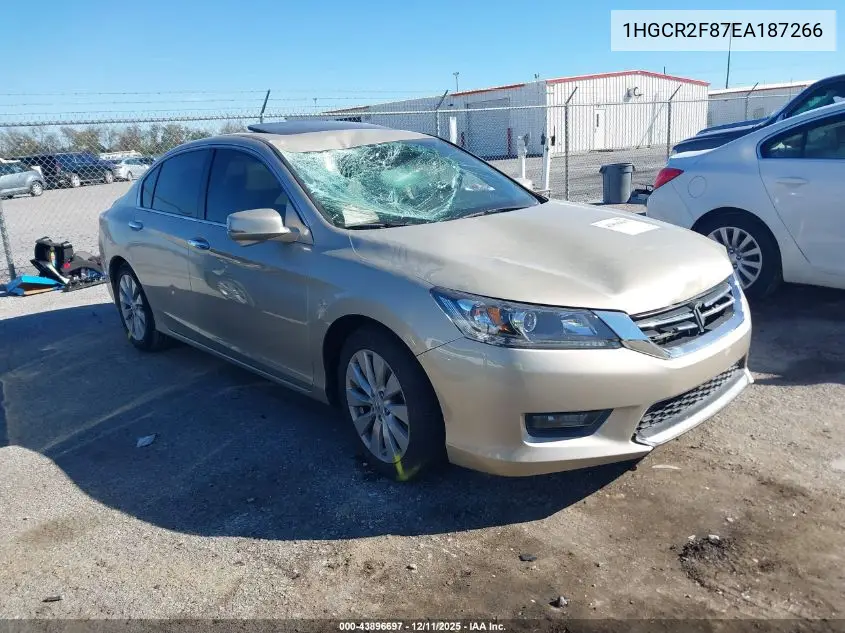 1HGCR2F87EA187266 2014 Honda Accord Ex-L