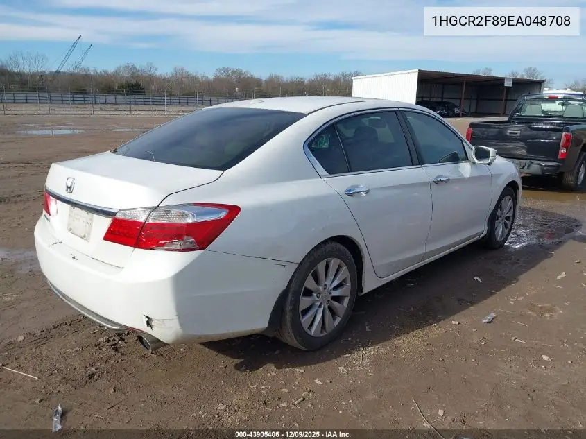 1HGCR2F89EA048708 2014 Honda Accord Ex-L