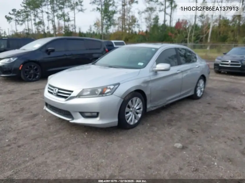 1HGCR2F86EA137913 2014 Honda Accord Ex-L