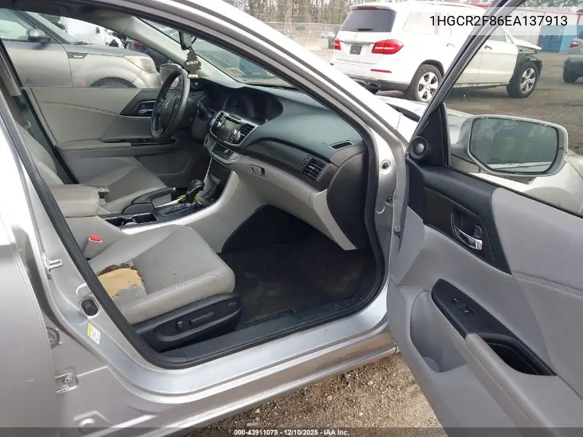 1HGCR2F86EA137913 2014 Honda Accord Ex-L