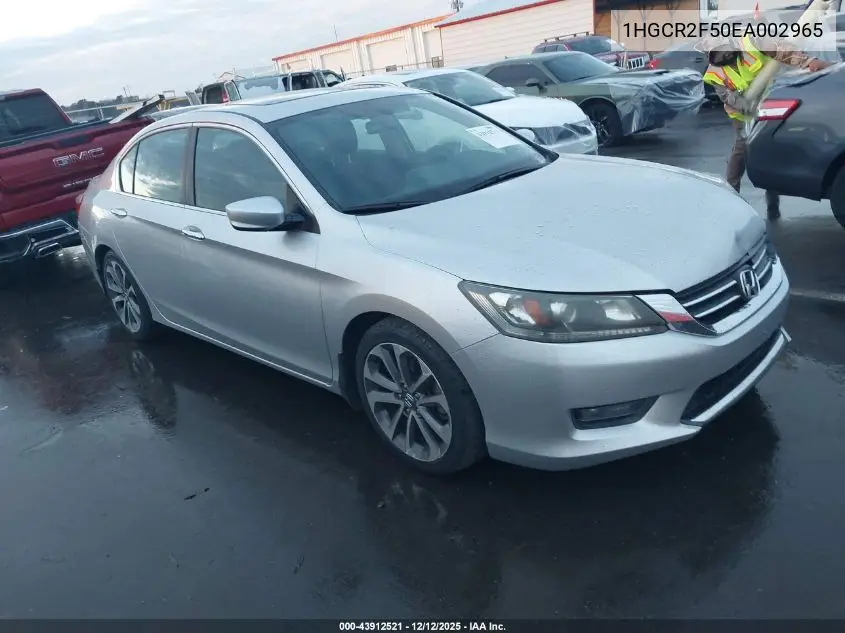 1HGCR2F50EA002965 2014 Honda Accord Sport