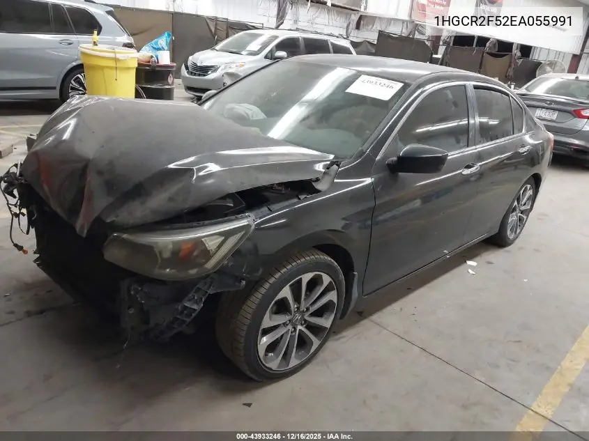 1HGCR2F52EA055991 2014 Honda Accord Sport