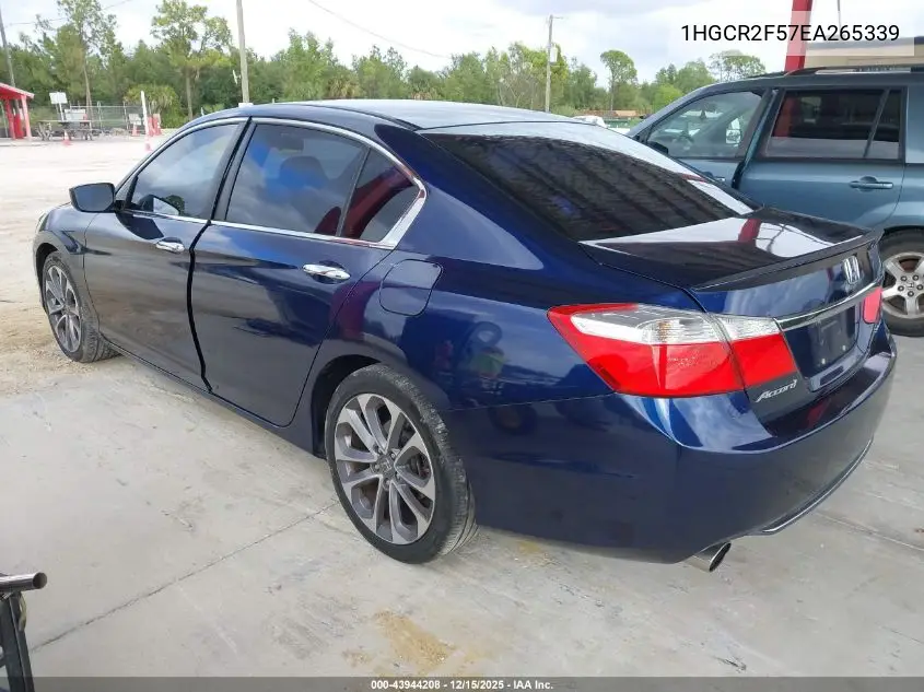 1HGCR2F57EA265339 2014 Honda Accord Sport
