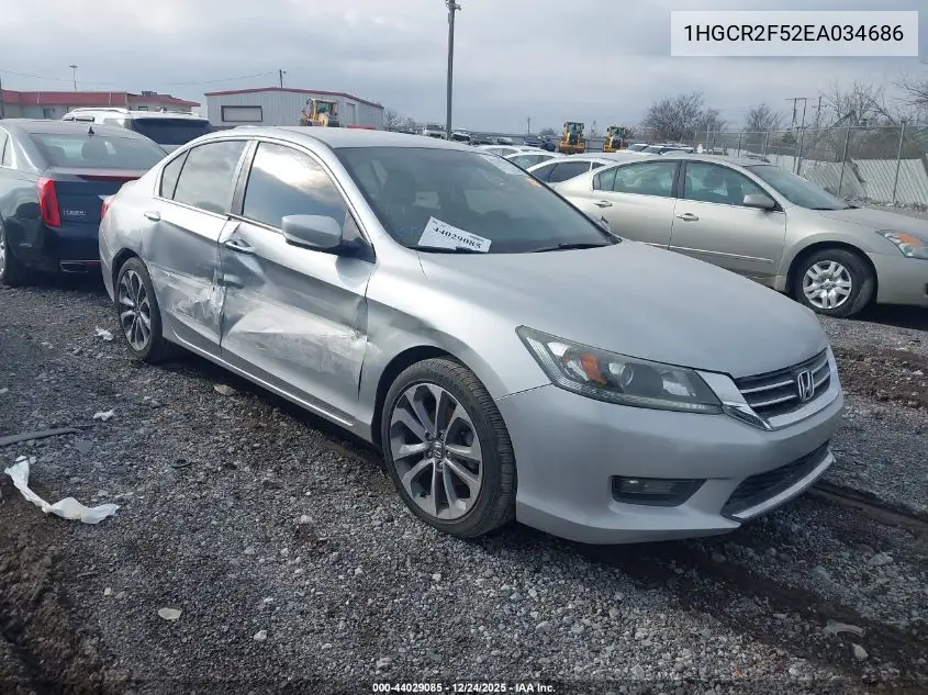1HGCR2F52EA034686 2014 Honda Accord Sport