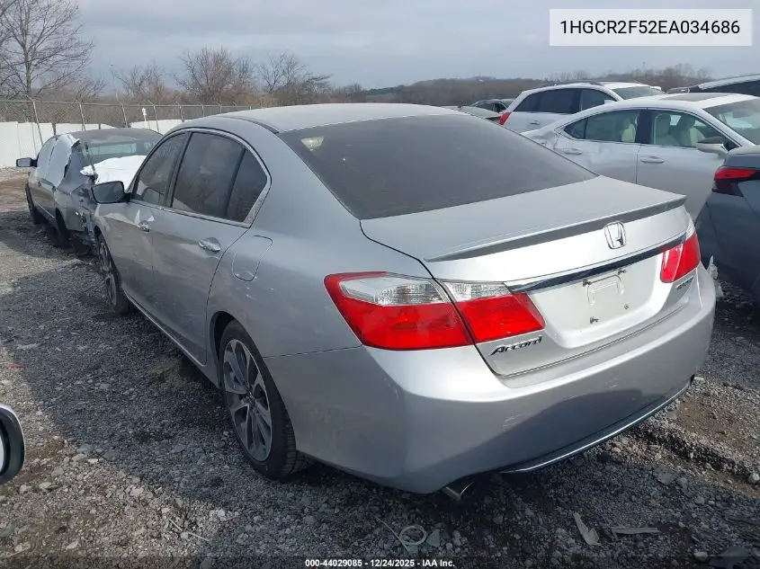 1HGCR2F52EA034686 2014 Honda Accord Sport