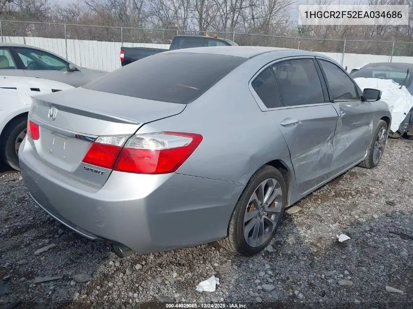 1HGCR2F52EA034686 2014 Honda Accord Sport