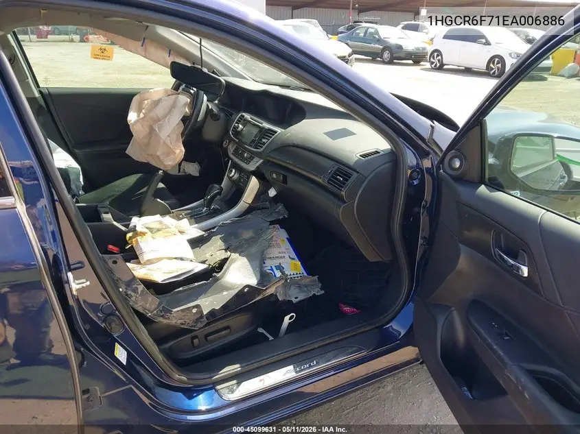 1HGCR6F71EA006886 2014 Honda Accord Hybrid Touring