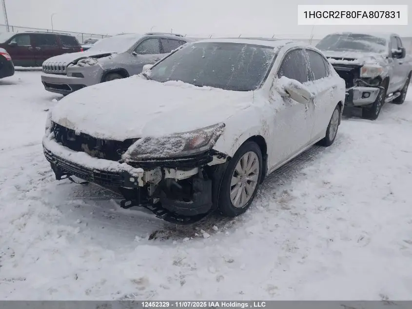 1HGCR2F80FA807831 2015 Honda Accord Ex-L