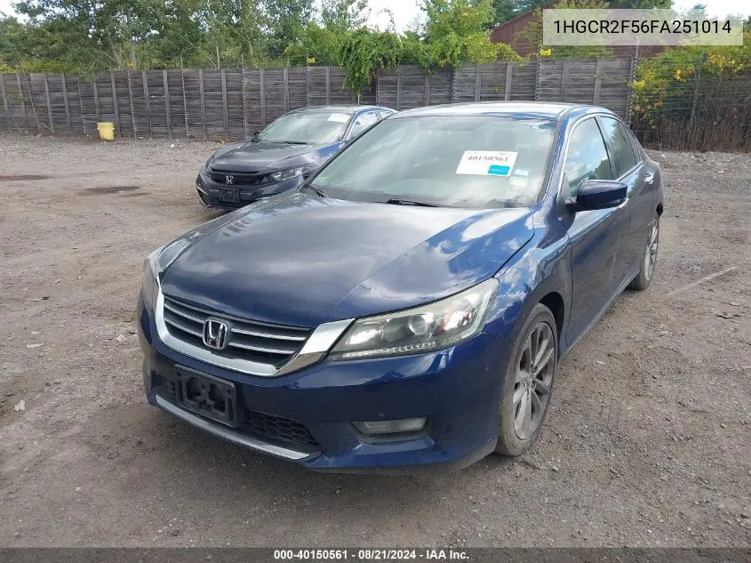 1HGCR2F56FA251014 2015 Honda Accord Sport