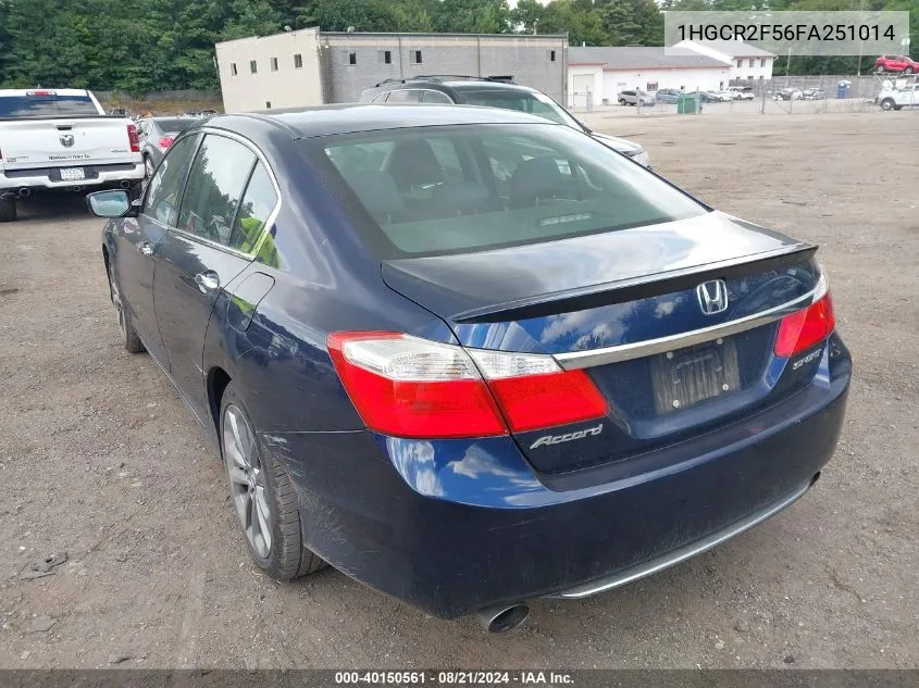 1HGCR2F56FA251014 2015 Honda Accord Sport