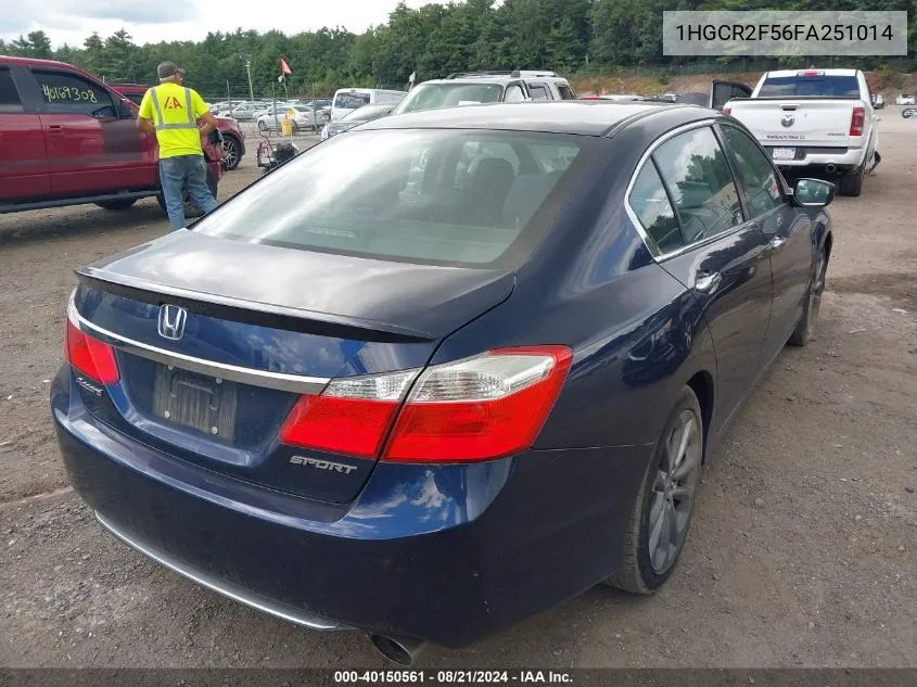 1HGCR2F56FA251014 2015 Honda Accord Sport