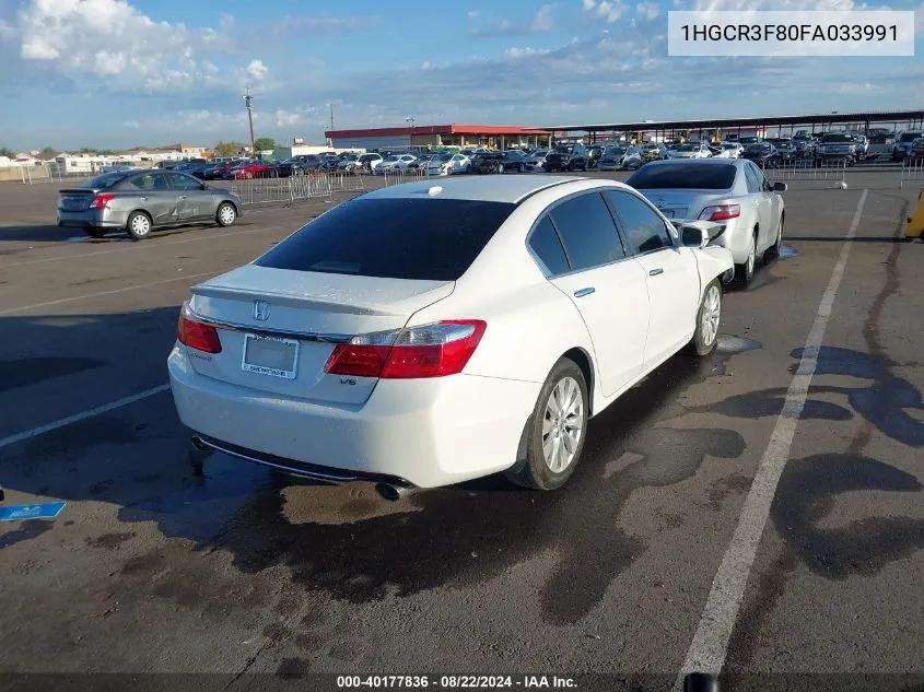 1HGCR3F80FA033991 2015 Honda Accord Ex-L V-6