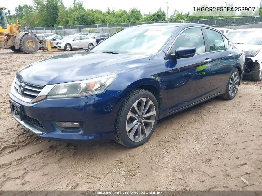 1HGCR2F50FA253907 2015 Honda Accord Sport