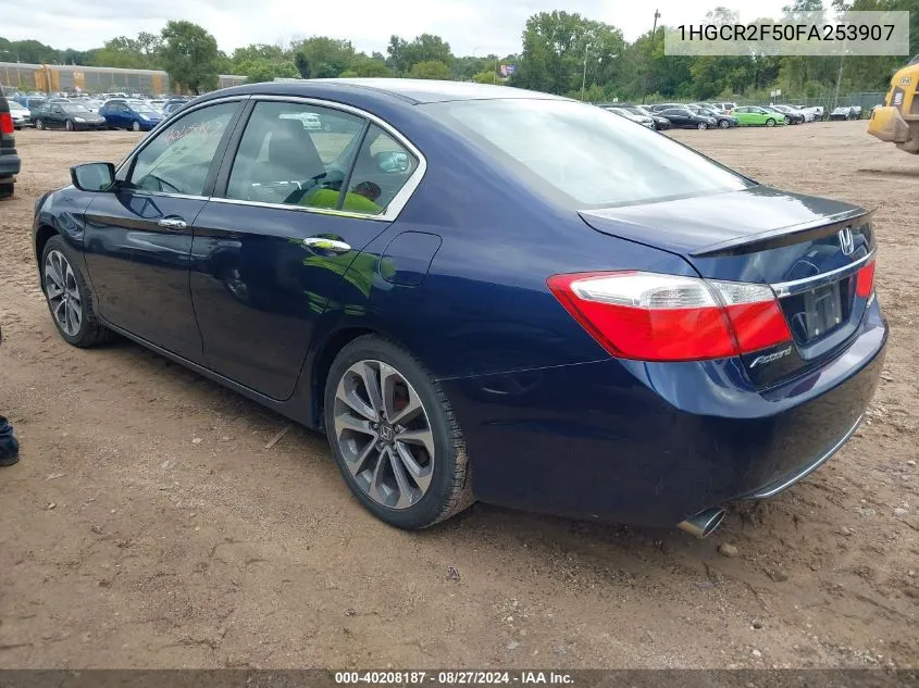 2015 Honda Accord Sport VIN: 1HGCR2F50FA253907 Lot: 40208187