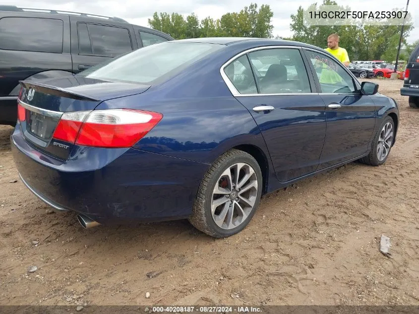 1HGCR2F50FA253907 2015 Honda Accord Sport