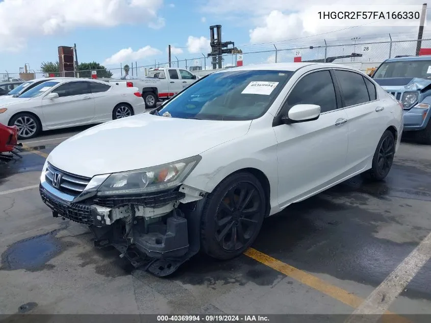 2015 Honda Accord Sport VIN: 1HGCR2F57FA166330 Lot: 40369994