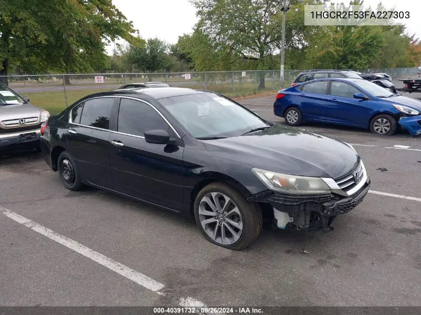 1HGCR2F53FA227303 2015 Honda Accord Sport